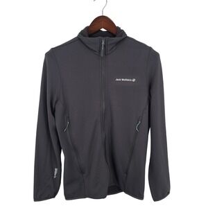 Jack Wolfskin DNA Fleece M Phantom Grey Full Zip Jacket 1710271 Mens Small NEW